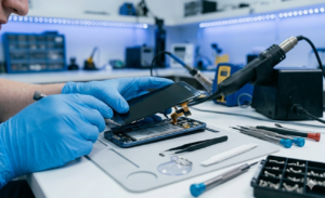 Samsung Galaxy screen repair Tauranga — Care2Phone technician fitting a replacement Samsung screen at the Greerton branch